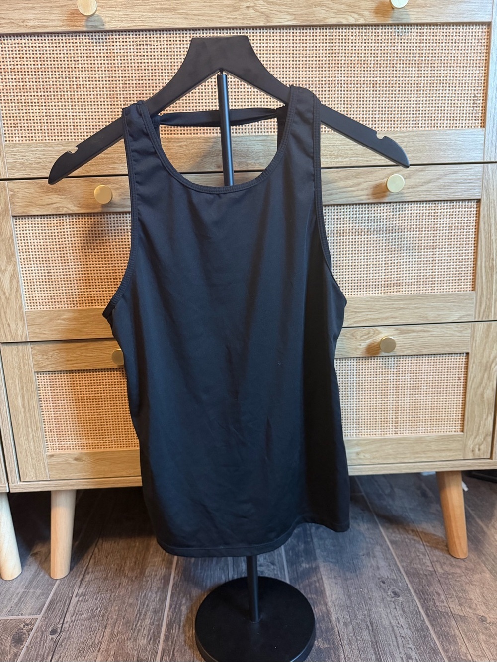 SHEIN Black Racerback Tank Top